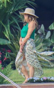 Jennifer Aniston in a Green Top