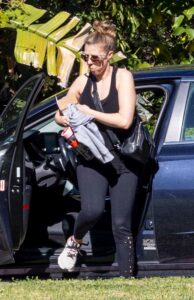 Jodie Sweetin in a Black Tank Top