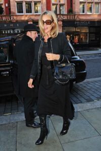 Kate Moss in a Black Dress