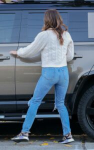 Katharine McPhee in a Blue Ripped Jeans