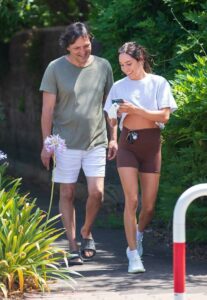 Kayla Itsines in a White Sneakers