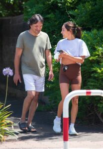 Kayla Itsines in a White Sneakers