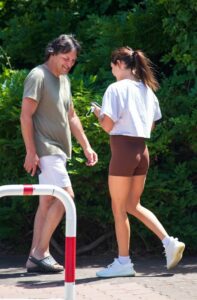 Kayla Itsines in a White Sneakers