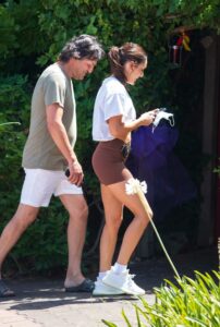 Kayla Itsines in a White Sneakers