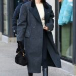 Kendall Jenner in a Grey Coat Was Seen Out in Aspen 01/18/2022