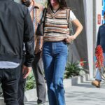 Kendall Jenner in a Striped Vest Was Seen Out with Fai Khadra in West Hollywood 01/10/2022