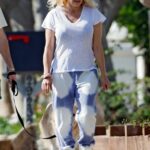 Pamela Anderson in White Tee Was Seen Out with Her Husband Dan Hayhurst in Malibu 01/15/2022