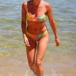 Pip Edwards in a Colorful Bikini on the Beach in Sydney 12/31/2021