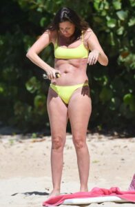 Rhea Durham in a Yellow Bikini