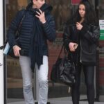 Vanessa Bauer in a Black Outfit Leaves the DOI Practice Center Out with Brendan Cole in Bromley 01/12/2022