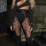 Zaralena Jackson in a Black Outfit Was Seen During Night Out in Manchester 01/08/2022