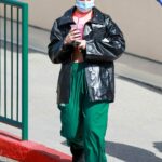 Addison Rae in a Green Track Pants Was Seen Out in Los Angeles 02/22/2022