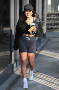Adelaine Morin in a Black Cap