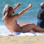 Britney Spears in a Pink Bikini Was Seen Out with Her Boyfriend Sam Asghari on the Beach in Hawaii 02/03/2022