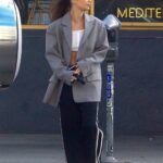 Cara Santana in a Grey Blazer Was Seen Out in West Hollywood 02/08/2022