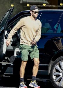 Chace Crawford in a Green Shorts