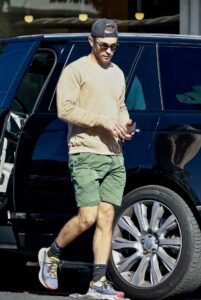 Chace Crawford in a Green Shorts