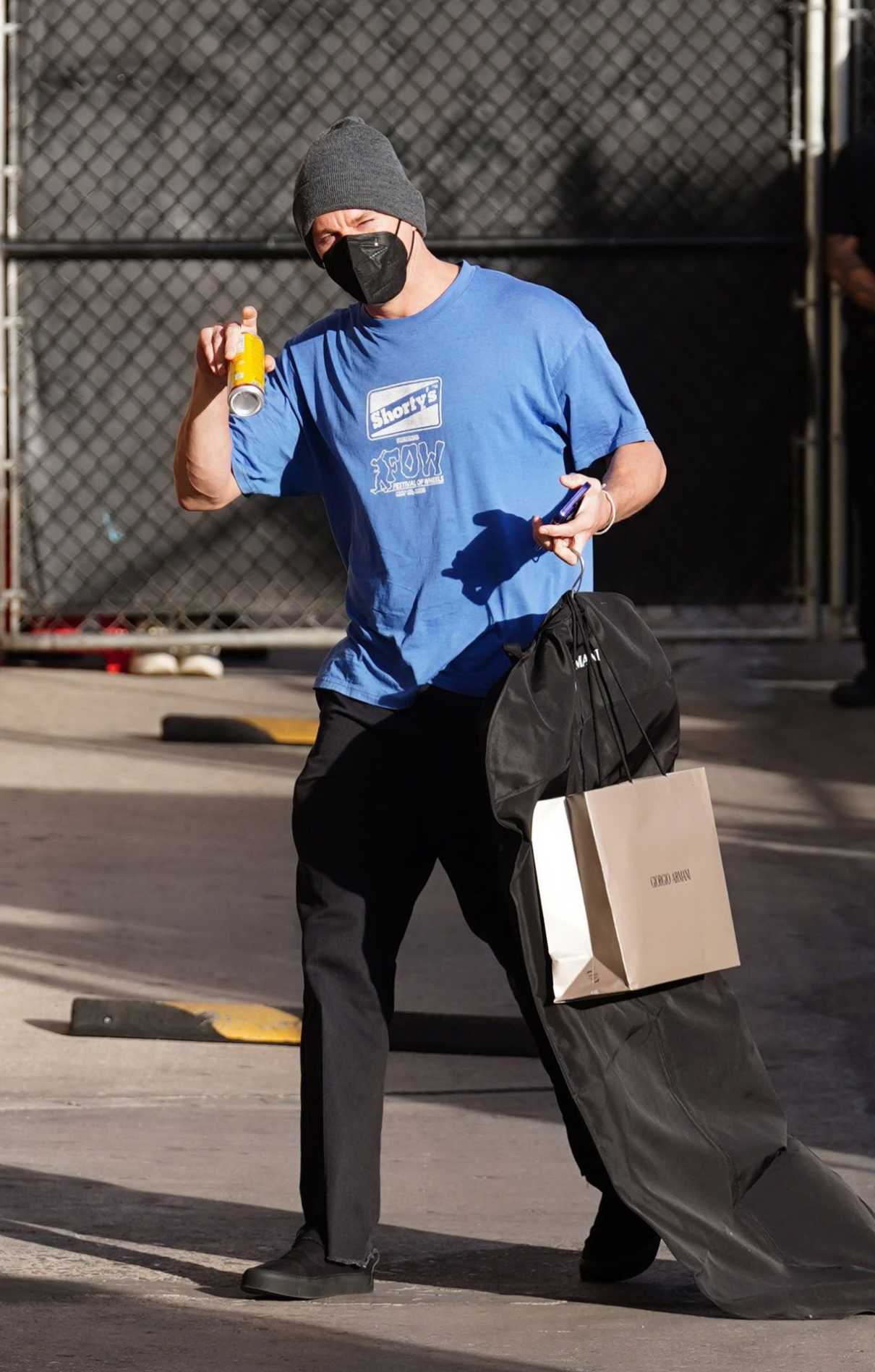 Channing Tatum in a Blue Tee