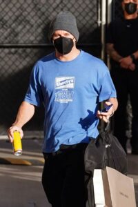 Channing Tatum in a Blue Tee