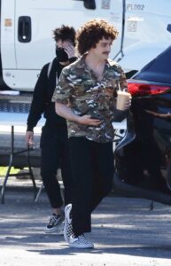 Daniel Radcliffe in a Camo Shirt