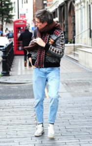 Eddie Redmayne in a Blue Jeans