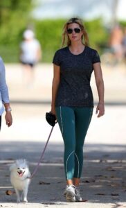 Ivanka Trump in a Green Leggings