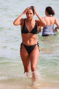 Janice Petersen in a Black Bikini