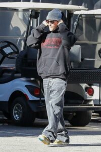 Justin Bieber in a Black Hoodie
