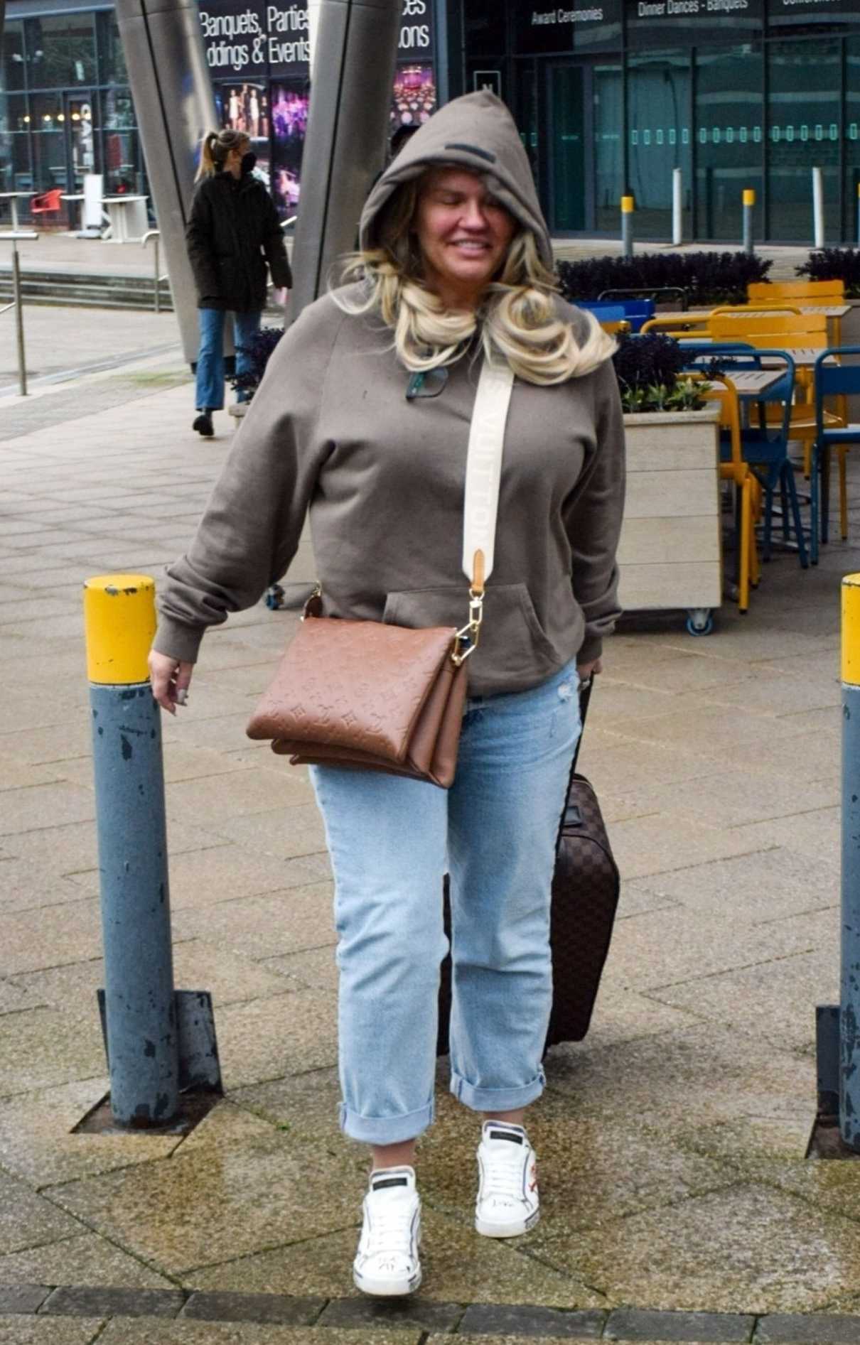 Kerry Katona in a White Sneakers