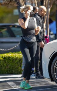 Khloe Kardashian in a Black Top
