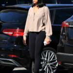Lori Harvey in a Black Leggings Leaves Her Daily Workout at Forma Pilates in West Hollywood 02/04/2022