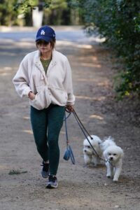 Lucy Hale in a Blue Cap