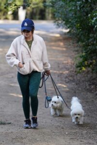 Lucy Hale in a Blue Cap