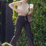 Madelaine Petsch in a Beige Top Visits a Friend’s Home in Los Angeles 02/08/2022