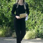 Molly Sims in a Black Outfit Was Seen Out with Her Youngest Son Grey in Los Angeles 02/04/2022