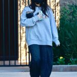 Olivia Munn in a Grey Sweatshirt Was Seen Out in Los Angeles 02/15/2022
