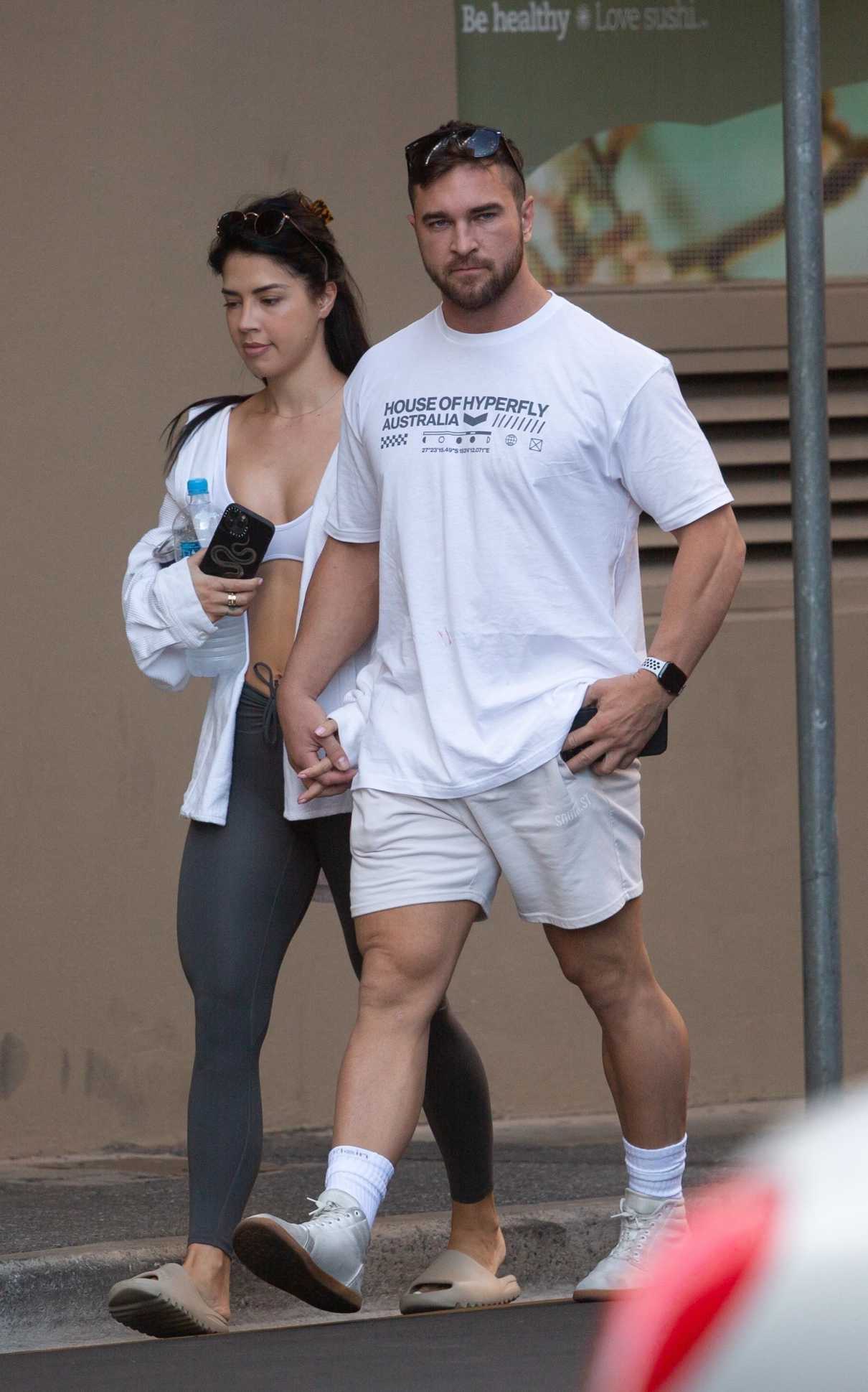 Rachel Dillon in White Trainer Top