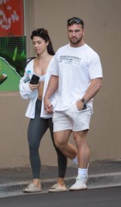 Rachel Dillon in White Trainer Top