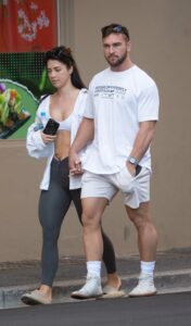Rachel Dillon in White Trainer Top
