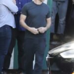 Tobey Maguire in a Black Tee Leaves Lunch in Los Angeles 02/18/2022