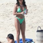 Vanessa Hudgens in a Neon Green Bikini on the Beach in Cabo San Lucas, Mexico 01/30/2022