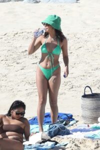Vanessa Hudgens in a Neon Green Bikini