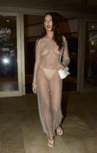Zita Vass in a See-Through Dress