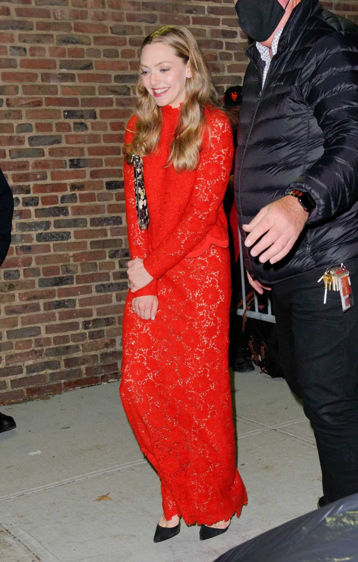 Amanda Seyfried in a Red Dress