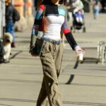 Bella Hadid in an Olive Pants Was Seen Out in New York City 03/21/2022