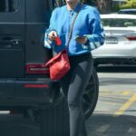 Hilary Duff in a Black Leggings Goes Grocery Shopping in Los Angeles 03/21/2022