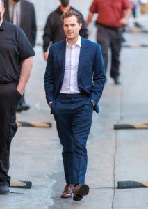 Jamie Dornan in a Blue Suit