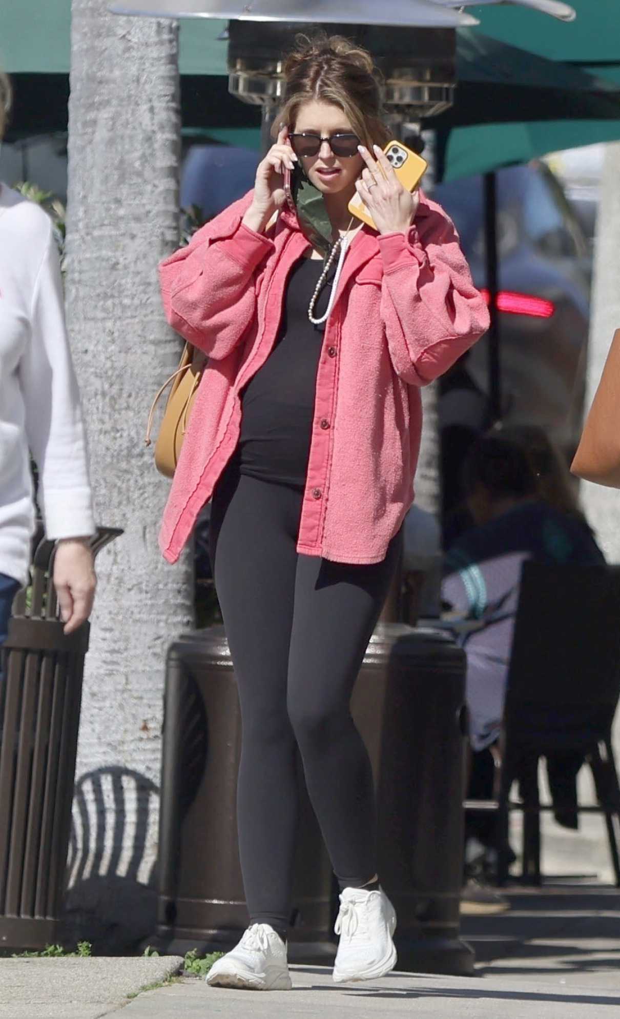 Katherine Schwarzenegger in a Pink Jacket