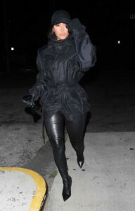 Kim Kardashian in a Black Outfit Was Seen Out in Beverly Hills 03/15/2022