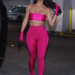 Kim Kardashian in a Pink Ensemble Was Seen Out in Miami 03/19/2022